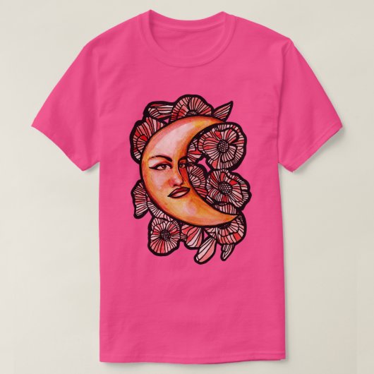 T-shirt Visage de la lune (Design devant)
