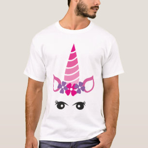 T-shirt Visage de licorne