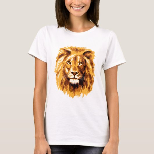 T-shirt Visage de lion (Devant)