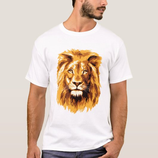 T-shirt Visage de lion (Devant)