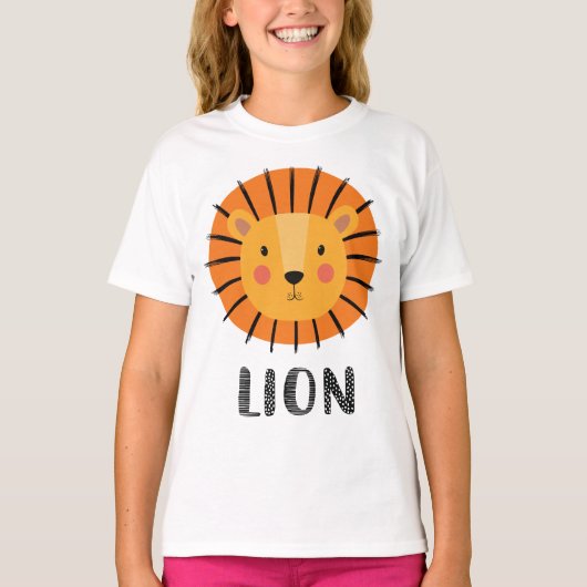 T-SHIRT VISAGE DE LION (Devant)