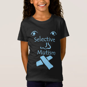 T-Shirt Visage de l'obscurité de mutisme sélectif