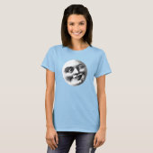 T-shirt Visage de Lune Antique (Devant entier)