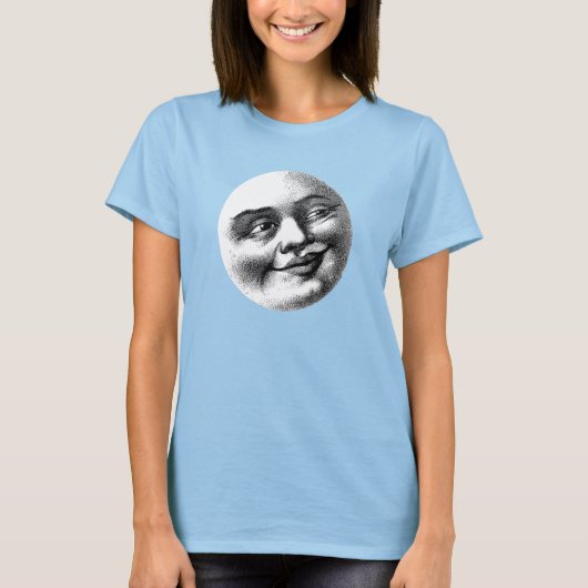T-shirt Visage de Lune Antique (Devant)
