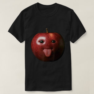 T-shirt Visage de mème Apple   Gen Z Brainrot Drôle Design