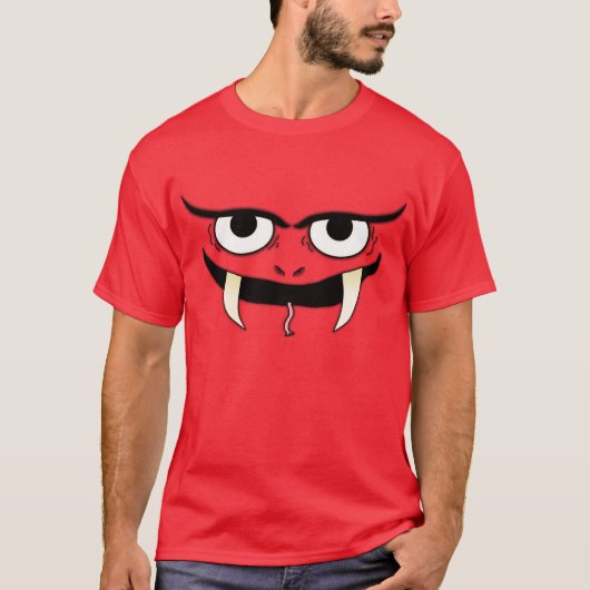 T-shirt Visage de monstre (Devant)