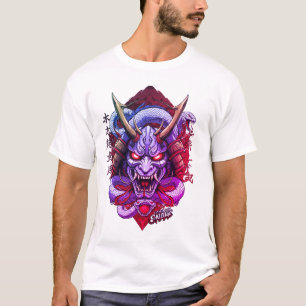 T-Shirt Visage de Monstre aux Yeux de Serpent