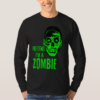 T-shirt Visage de monstre zombie Halloween effrayant