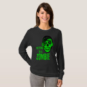 T-shirt Visage de monstre zombie Halloween effrayant (Devant entier)