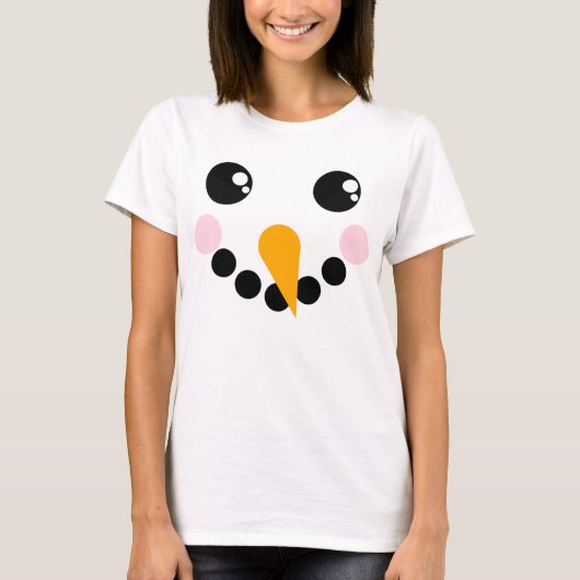 T-shirt Visage de neige (Devant)