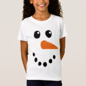 T-Shirt Visage de neige (Devant)