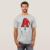 T-shirt Visage de Noël Gnome (Devant entier)