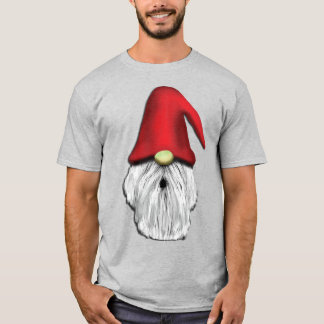 T-shirt Visage de Noël Gnome