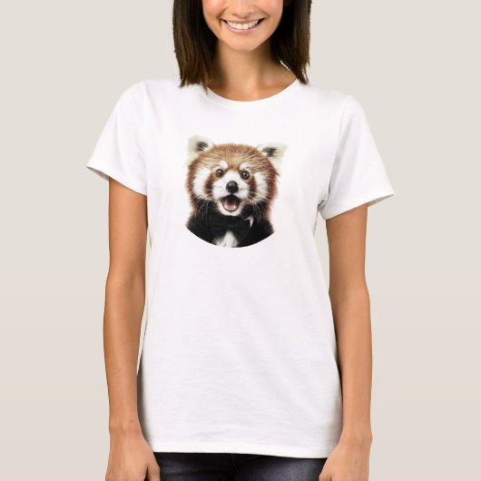 T-shirt Visage de panda roux (Devant)
