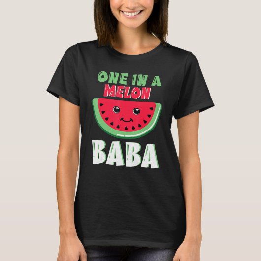 T-shirt Visage De Pastèque Mignon Heureux Pour Moi Papy Un (Devant)
