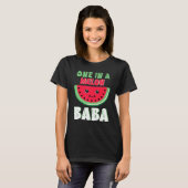 T-shirt Visage De Pastèque Mignon Heureux Pour Moi Papy Un (Devant entier)