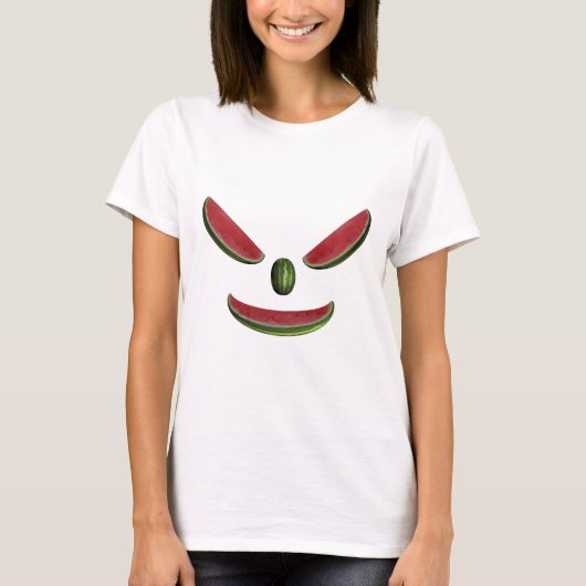 T-shirt Visage de pastèque souriant (Devant)