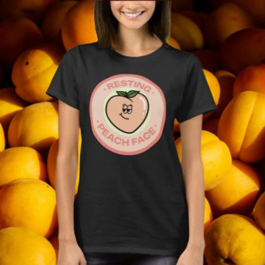 T-shirt Visage de pêche reposé