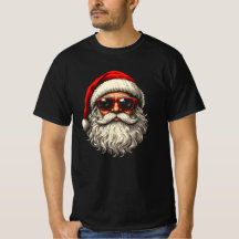 Visage de Père Noël Cool portant des lunettes de s
