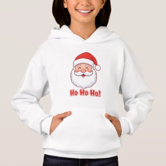 T-Shirt Visage de Père Noël Mignon (Devant)