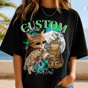 T-shirt Visage de petite amie personnalisé Bootleg Rap