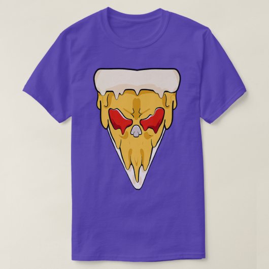 T-shirt Visage de pizza alimentaire  (Design devant)