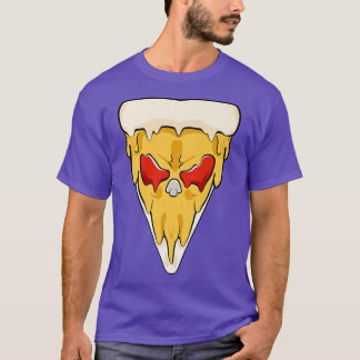T-shirt Visage de pizza alimentaire 