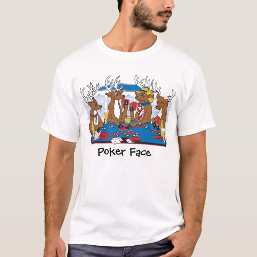 T-shirt Visage de poker (Devant)