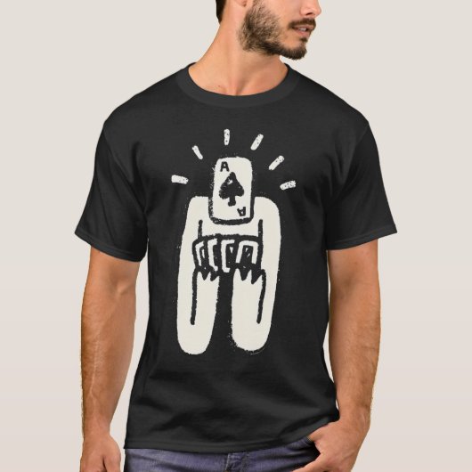 T-shirt Visage de Poker (Devant)