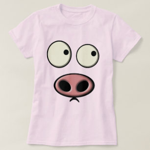 T-shirt Visage de porc