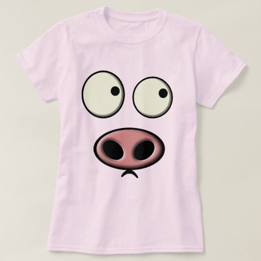 T-shirt Visage de porc (Design devant)