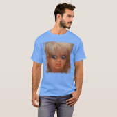 T-shirt Visage de poupée drôle Meme (Devant entier)