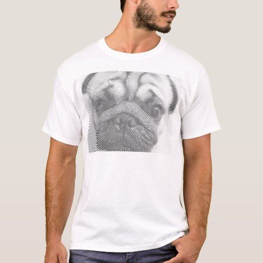 T-shirt Visage de Pug (Devant)