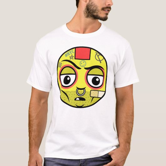 T-shirt Visage de punk (Devant)