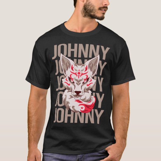 T-shirt Visage de Renard - Johnny Nom (Devant)
