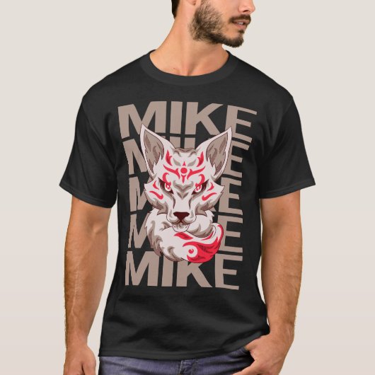 T-shirt Visage de Renard - Mike Nom (Devant)