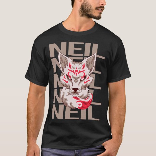 T-shirt Visage de Renard - Neil Nom (Devant)