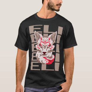 T-shirt Visage de Renard - Nom Eli