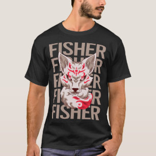 T-shirt Visage de Renard - Nom Fisher