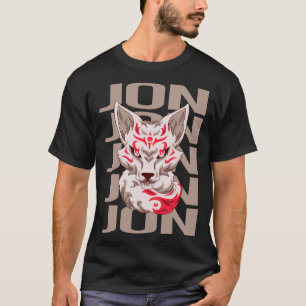T-shirt Visage de Renard - Nom Jon