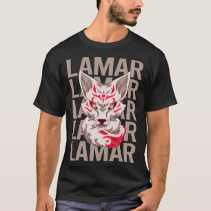 T-shirt Visage de Renard - Nom Lamar