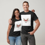 T-shirt Visage de rennes de Noël - Joli renne avec (Unisexe)