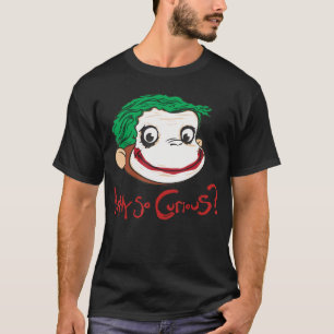 T-shirt Visage de singe drôle Pourquoi si curieux pour hom