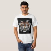 t-shirt visage de tigre (Devant entier)