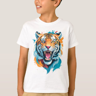 T-shirt Visage de tigre torride