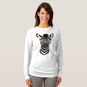T-shirt Visage de zèbre (Devant entier)