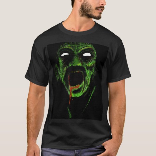 T-shirt Visage de zombi (Devant)