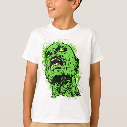 T-shirt Visage de zombi (Devant)