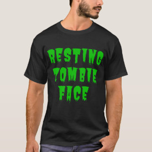 T-shirt Visage de Zombie au Repos - Drôle d'Halloween 2022