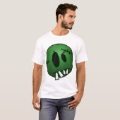 T-SHIRT VISAGE DE ZOMBIECON - VERT (Devant entier)
